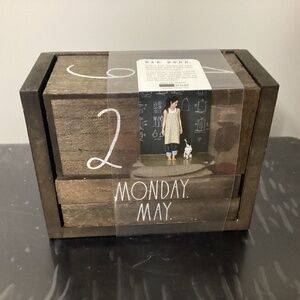 Rae Dunn wooden calendar